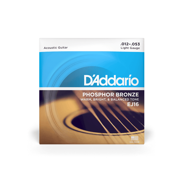 D'Addario EJ16 | 12-53 Light Acoustic Guitar Strings