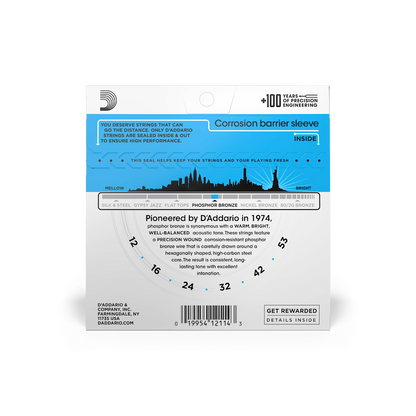 D'Addario EJ16 | 12-53 Light Acoustic Guitar Strings