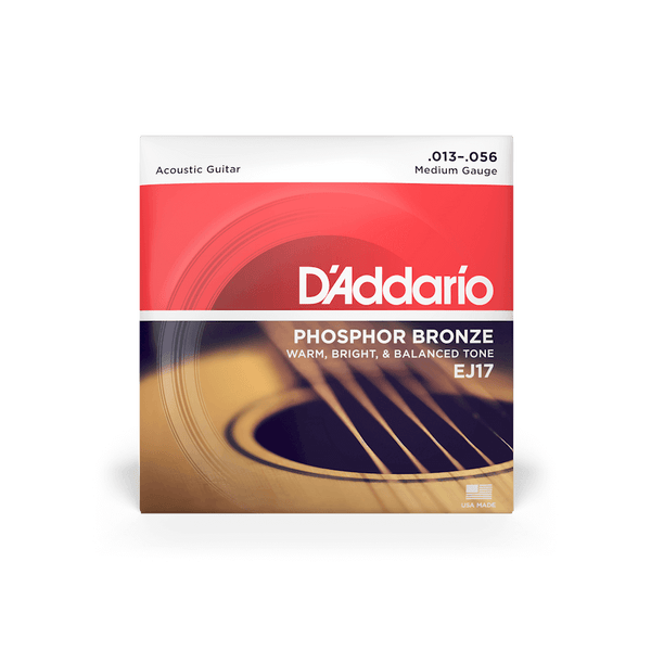 D'Addario EJ17 | 13-56 Medium Acoustic Guitar Strings