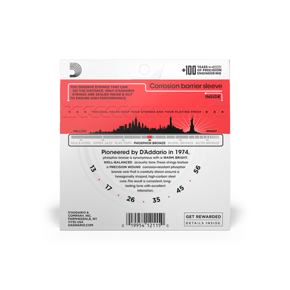 D'Addario EJ17 | 13-56 Medium Acoustic Guitar Strings