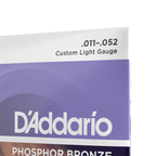 D'Addario EJ26 Phosphor Bronze Custom Light Acoustic Strings - 11-52 Gauge