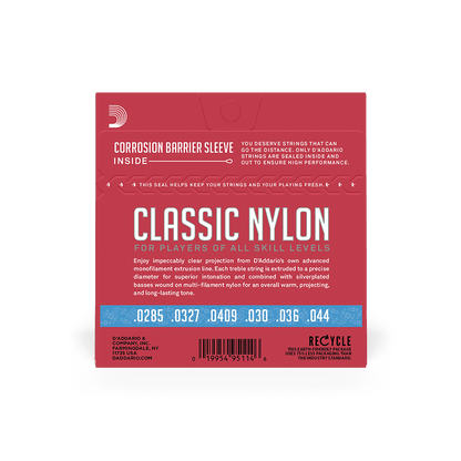 D'Addario EJ27H | Hard Tension Nylon Student Classical Strings