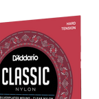 D'Addario EJ27H Classical Guitar Strings - Hard Tension Nylon for Students