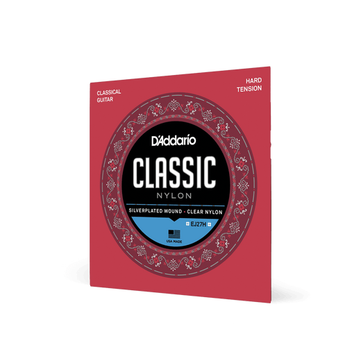 D'Addario EJ27H Classical Guitar Strings - Hard Tension Nylon for Students