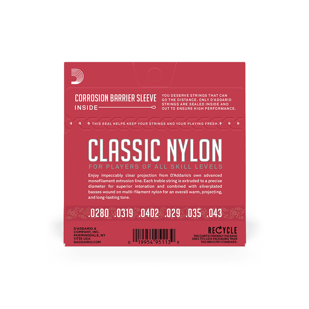 D'Addario EJ27N Student Classical Guitar Strings - Normal Tension Nylon