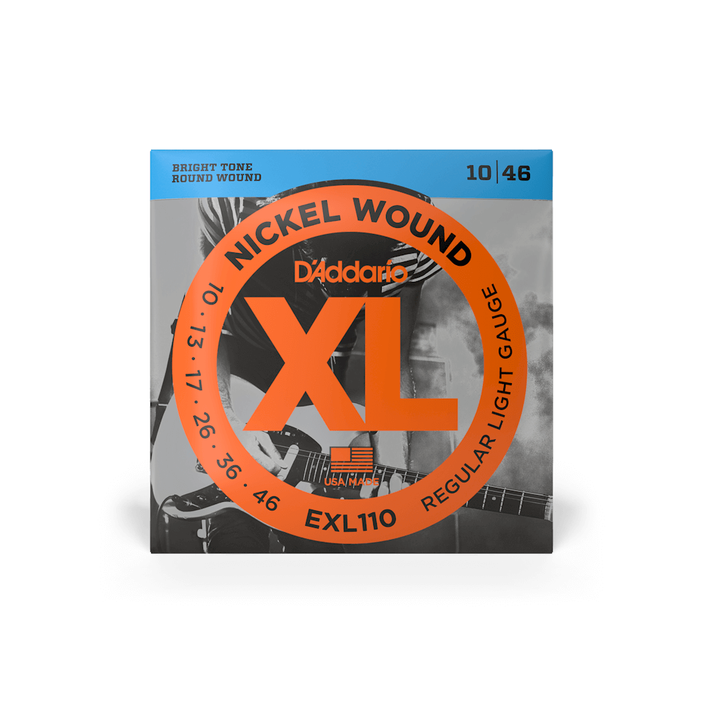 D'Addario EXL110 Nickel Wound Electric Guitar Strings - Regular Light 10-46