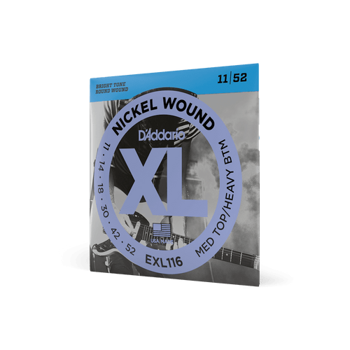 D'Addario EXL116 Electric Guitar Strings - Medium Top Heavy Bottom 11-52