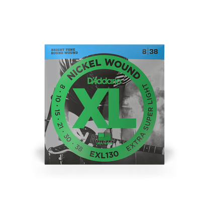 D'Addario EXL130 | 08-38 Extra Super Light Electric Guitar Strings