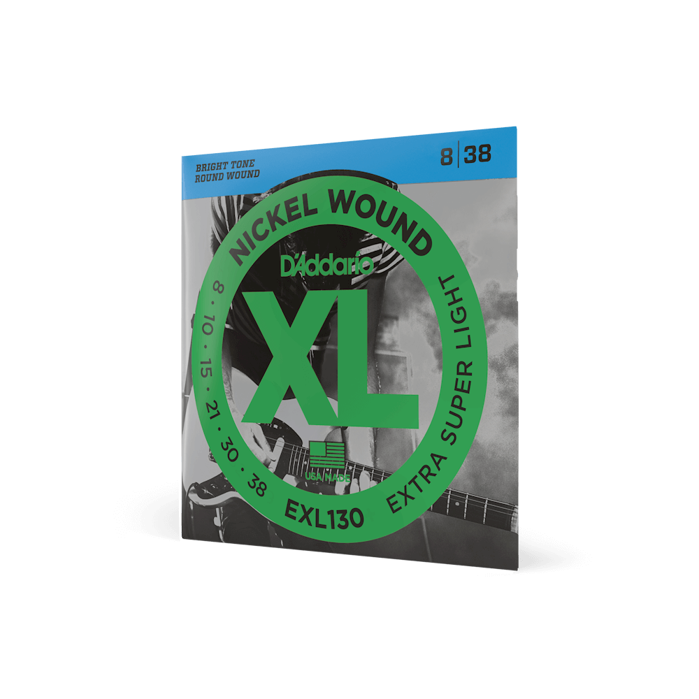 D'Addario EXL130 Electric Guitar Strings - Extra Super Light 8-38 Nickel Wound