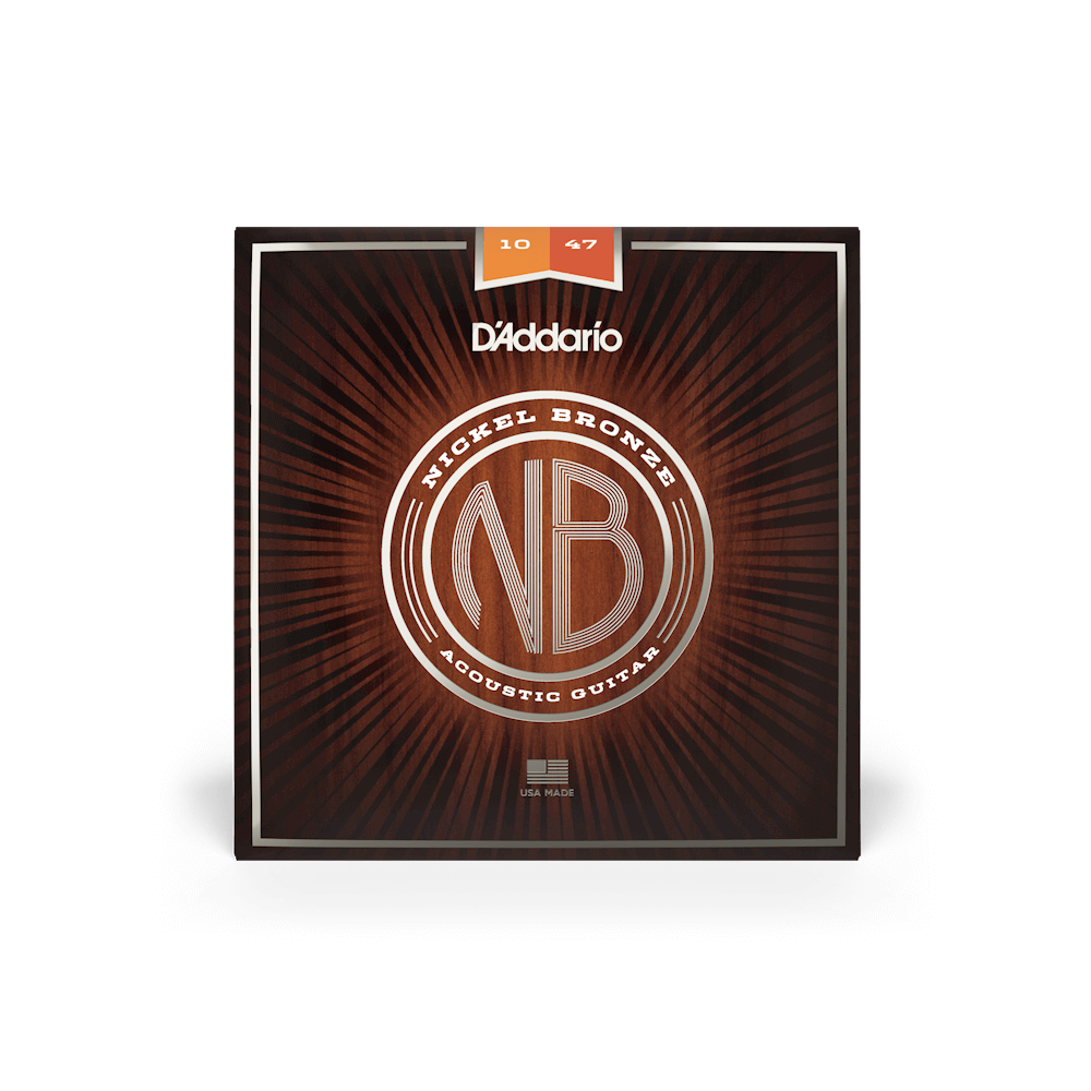 D'Addario NB1047 Nickel Bronze Acoustic Guitar Strings - Extra Light 10-47