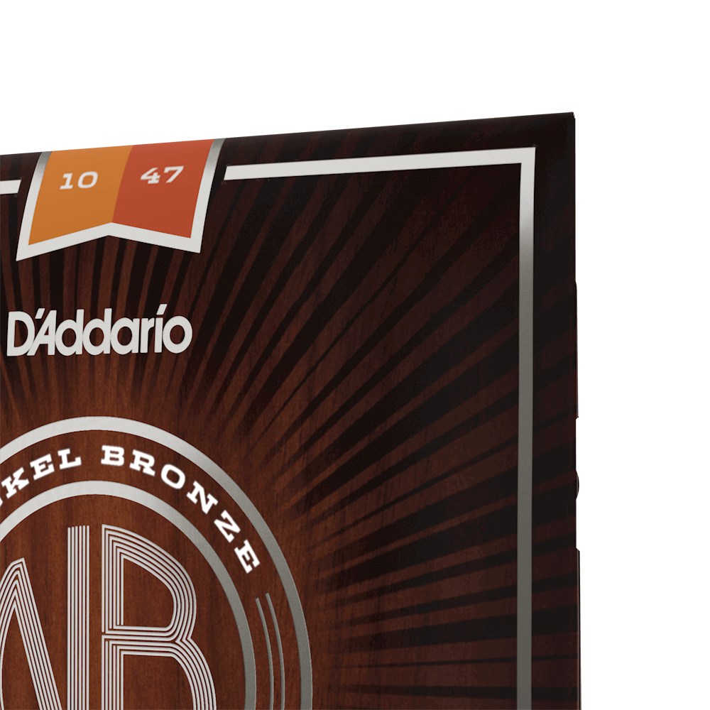 D'Addario NB1047 Nickel Bronze Acoustic Guitar Strings - Extra Light 10-47