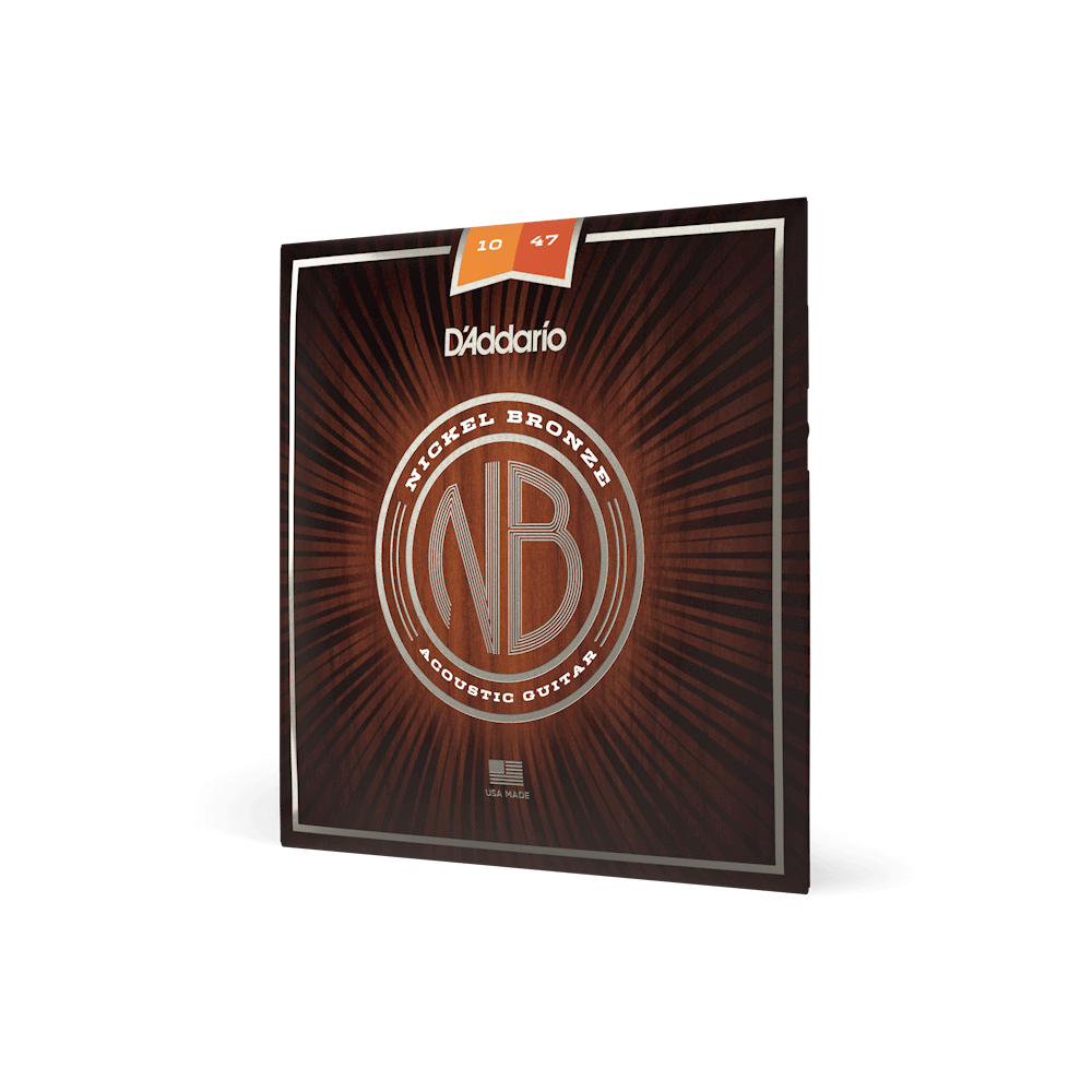 D'Addario NB1047 Nickel Bronze Acoustic Guitar Strings - Extra Light 10-47
