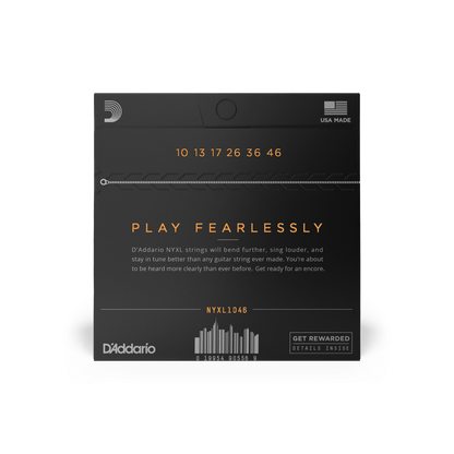 D'Addario NYXL1046 | 10-46 Regular Light Electric Guitar Strings