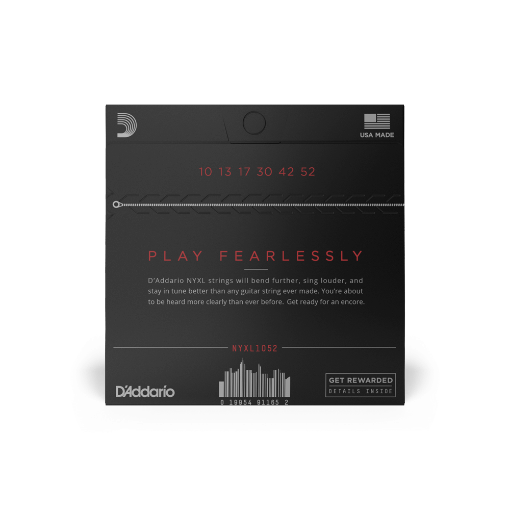 D'Addario NYXL1052 | 10-52 Light Top/Heavy Bottom Electric Guitar Strings