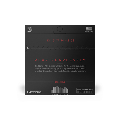 D'Addario NYXL1052 | 10-52 Light Top/Heavy Bottom Electric Guitar Strings