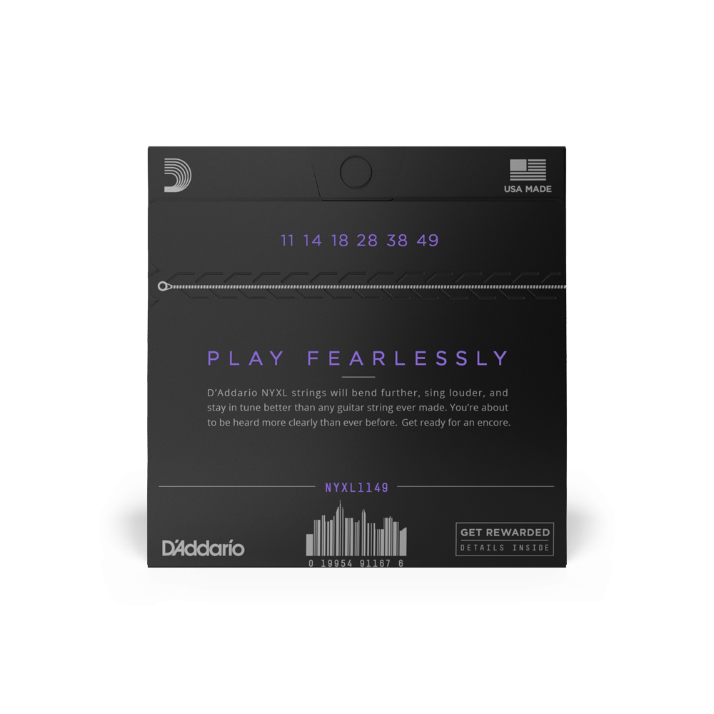 D'Addario NYXL1149 | 11-49 Medium Electric Guitar Strings