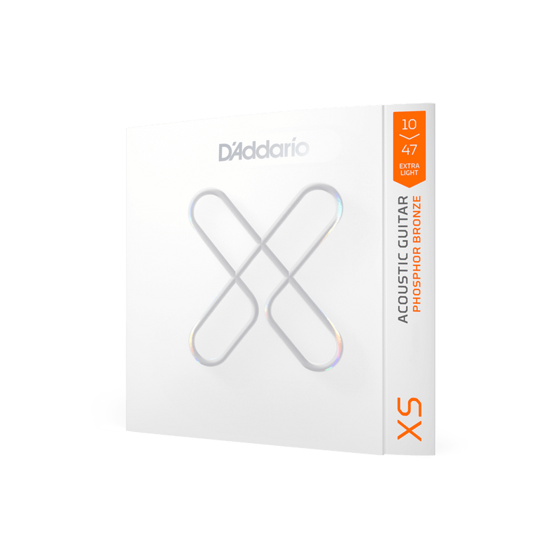 D'Addario XSAPB1047 | 10-47 Extra Light Coated Acoustic Guitar Strings
