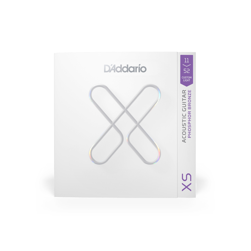 D'Addario XSAPB1152 | 11-52 Custom Light Coated Acoustic Guitar Strings