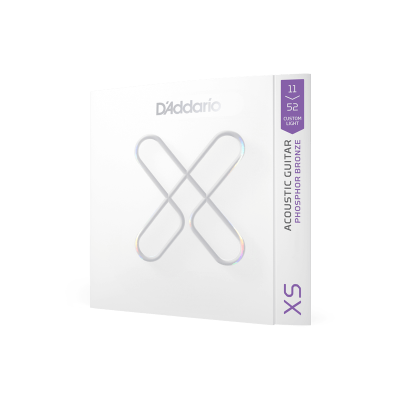 D'Addario XSAPB1152 | 11-52 Custom Light Coated Acoustic Guitar Strings