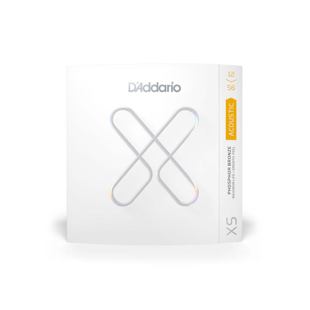 D'Addario XSAPB1256 | 12-56 Light Top/Medium Bottom Coated Acoustic Guitar Strings