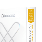 D'Addario XSAPB1256 XS Coated Acoustic Strings - Light Top Medium Bottom 12-56