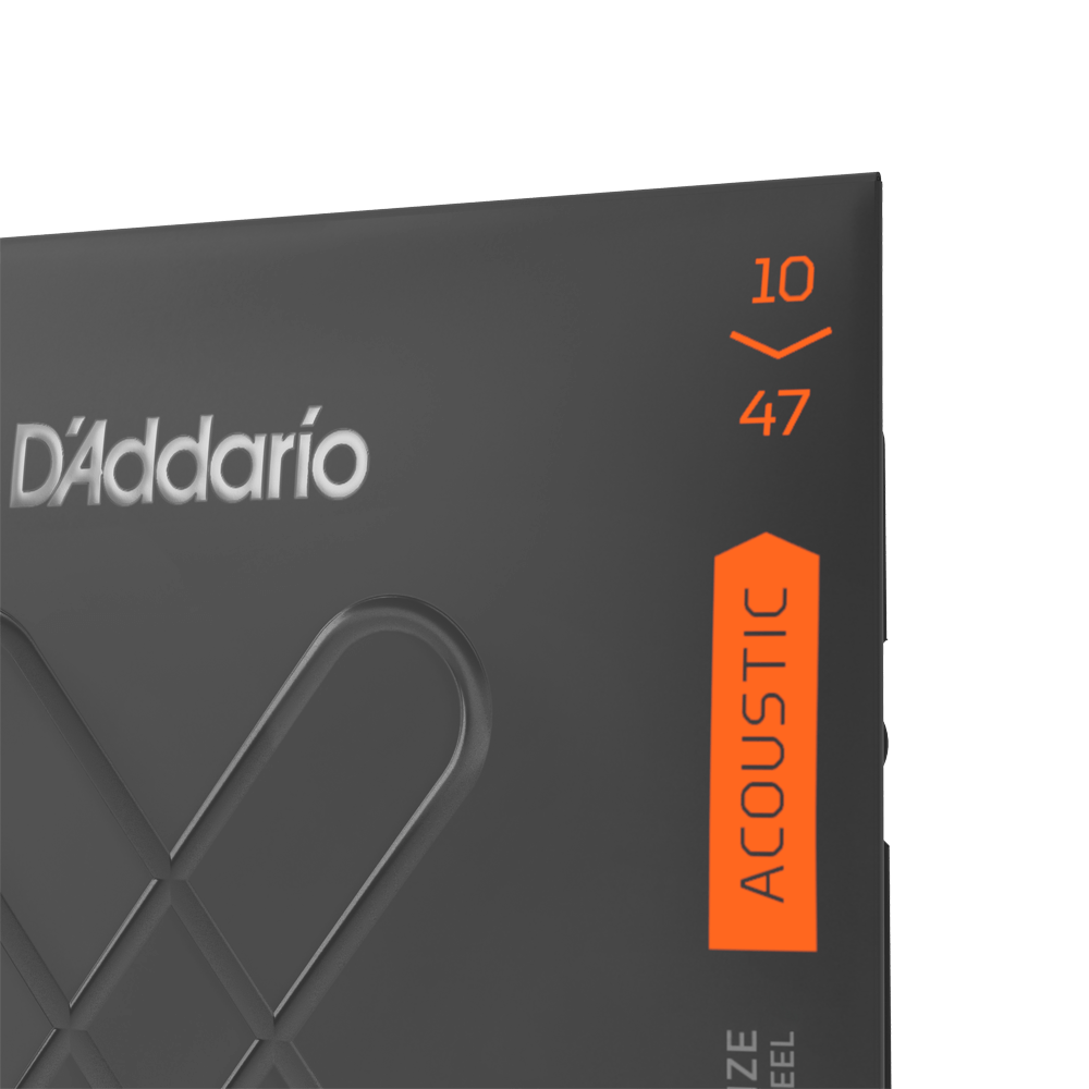 D'Addario XTABR1047 | 10-47 Extra Light Coated Acoustic Guitar Strings
