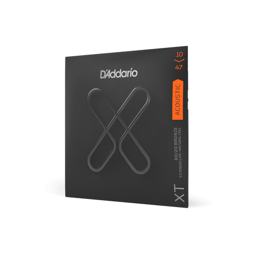 D'Addario XTABR1047 XT 80/20 Bronze Acoustic Strings - Extra Light 10-47 Coated