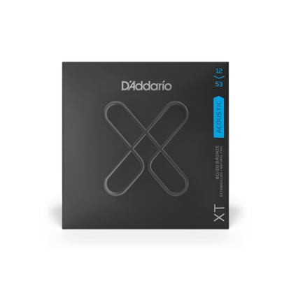 D'Addario XTABR1253 | 12-53 Light Coated Acoustic Guitar Strings