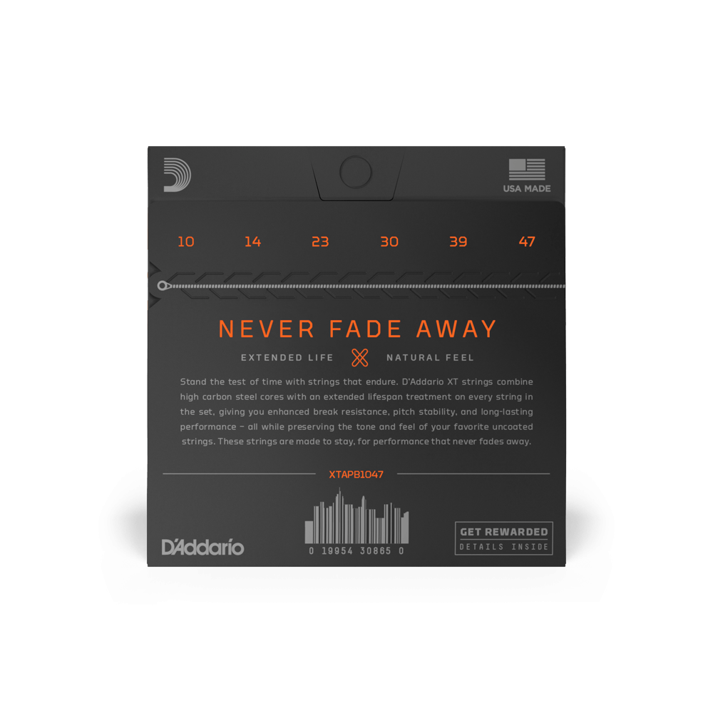 D'Addario XTAPB1047 | 10-47 Extra Light Coated Acoustic Guitar Strings