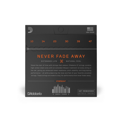 D'Addario XTAPB1047 | 10-47 Extra Light Coated Acoustic Guitar Strings