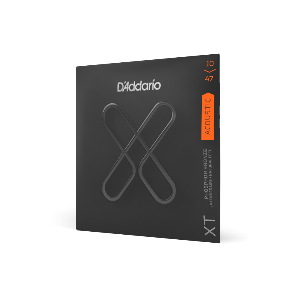 D'Addario XTAPB1047 XT Phosphor Bronze Acoustic Strings - Extra Light 10-47 Coated