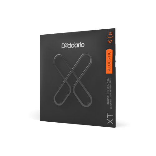 D'Addario XTAPB1047 XT Phosphor Bronze Acoustic Strings - Extra Light 10-47 Coated