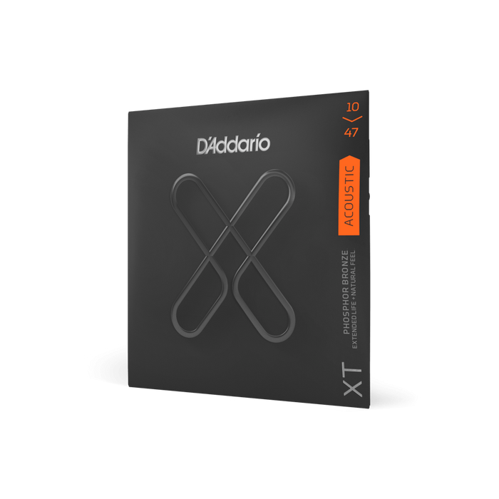 D'Addario XTAPB1047 XT Phosphor Bronze Acoustic Strings - Extra Light 10-47 Coated
