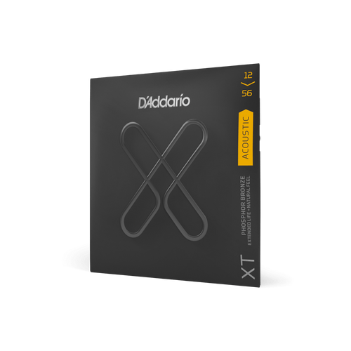 D'Addario XTAPB1256 XT Coated Acoustic Strings - Light Top Medium Bottom 12-56