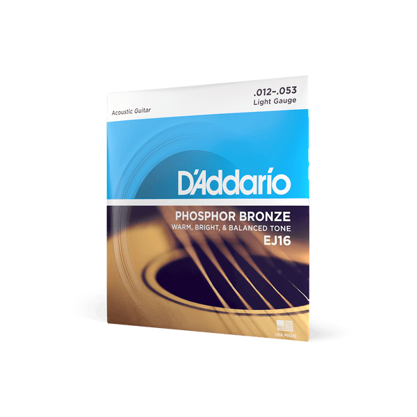D'Addario EJ16 | 12-53 Light Acoustic Guitar Strings