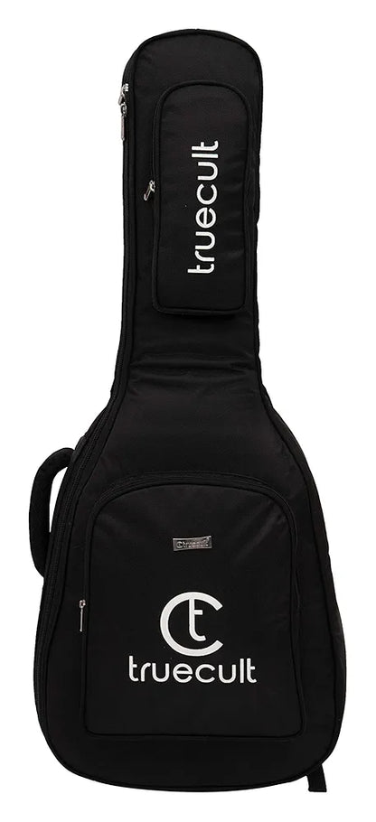 True Cult Acoustic Guitar Bag/Cover with Foam Padding {Black} Strong and Durable for all sizes and shapes folk/classical guitars 38", 39", 40", 41"