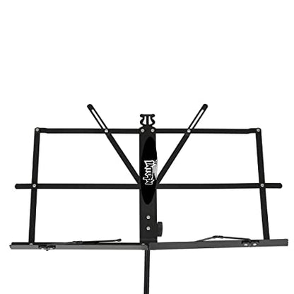 Intern Adjustable Orchestra Music Stand with Carry Bag (Black)