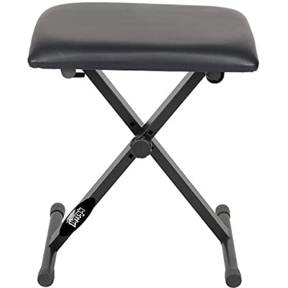 Intern Adjustable Padded Keyboard Stool for Piano & Keyboard (Black)