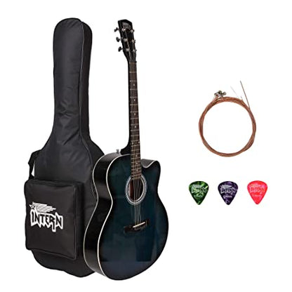 Intern Made in India Acoustic Guitar Package (39 inches Cutaway)