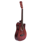 Intern INT-38C-LGP-BRN | Acoustic Guitar – Brown Finish with Bag & Picks