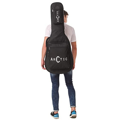 ARCTIC AR-AG-BB Acoustic Guitar Bag with Foam Padding (Black)