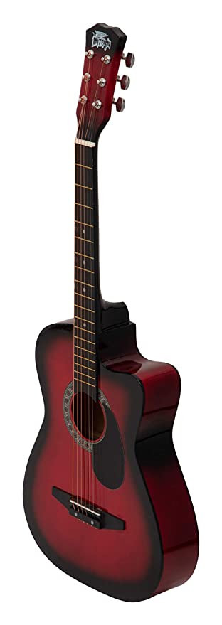 Intern INT-38C-RD-G Cutaway Right-Handed Acoustic Guitar Kit (Red)