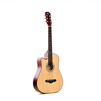 Intern INT-38C-L-NT Left-Handed Acoustic Guitar Kit (Natural)