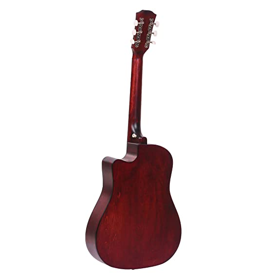 Intern INT-38C-LGP-BRN | Acoustic Guitar – Brown Finish with Bag & Picks