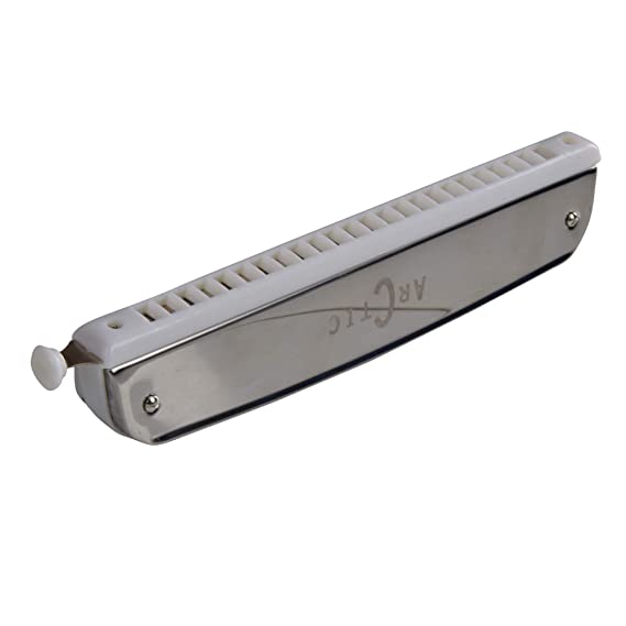 ARCTIC C Scale 24-Hole Chromatic Scale Changer Harmonica with Case – Premium Mouth Organ