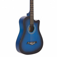 Intern 38 Inch Carbon Fibre Acoustic Guitar - Blue