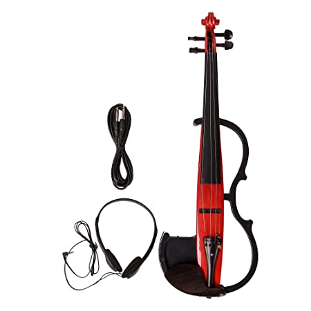 ARCTIC Professional 4/4 Electric Violin with Bow, Headphones, Case & Extras