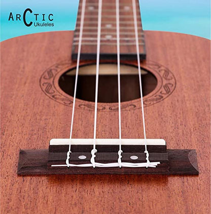 Arctic AC-UK24SPL Concert Ukulele Kit with Bag & Strings (Natural)