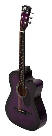 Intern INT-38C-VT-G Acoustic Guitar Set - Violet Glossy Finish