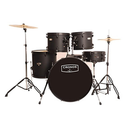Arctic Cronos 5-Piece Drum Kit (Blue) with Cymbals, Sticks & Hardware